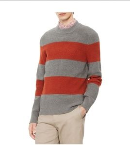 Calvin Klein Men's Grey & Orange Sweater